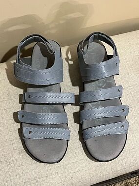 Propet Denim Blue Slip-On Comfort Sandal